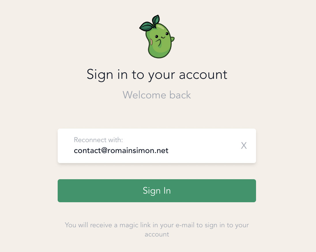 Prefill email on logout
